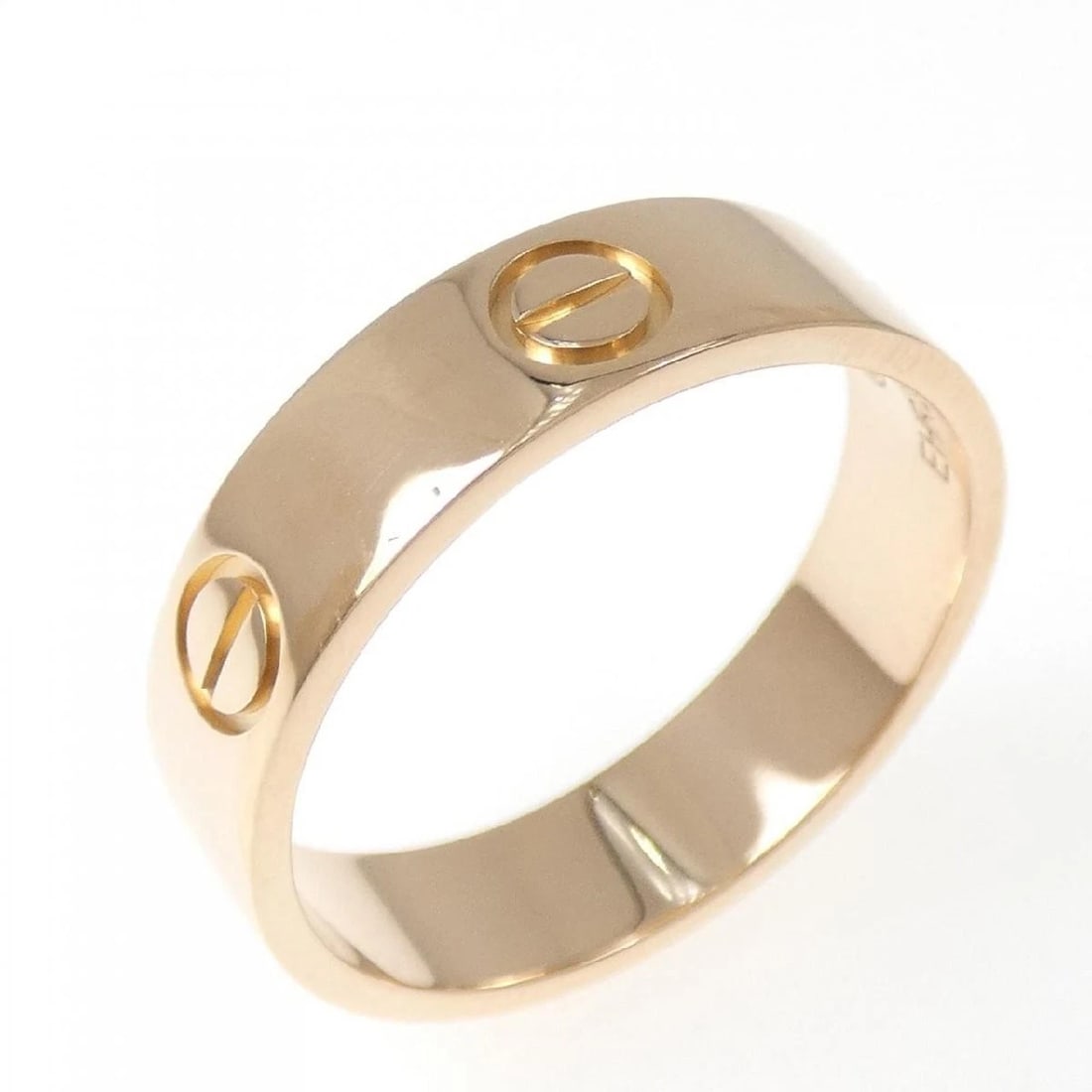 CARTIER LOVE RING 18K PINK GOLD BAND: Cartier Love Ring 18K Pink Gold Band Brand: Cartier Type/Style: Ring Material: 18K Pink Gold, Color: PG Size: US 9.5 Accessories: None Accessories Notice: When purchasing pre-owned goods,