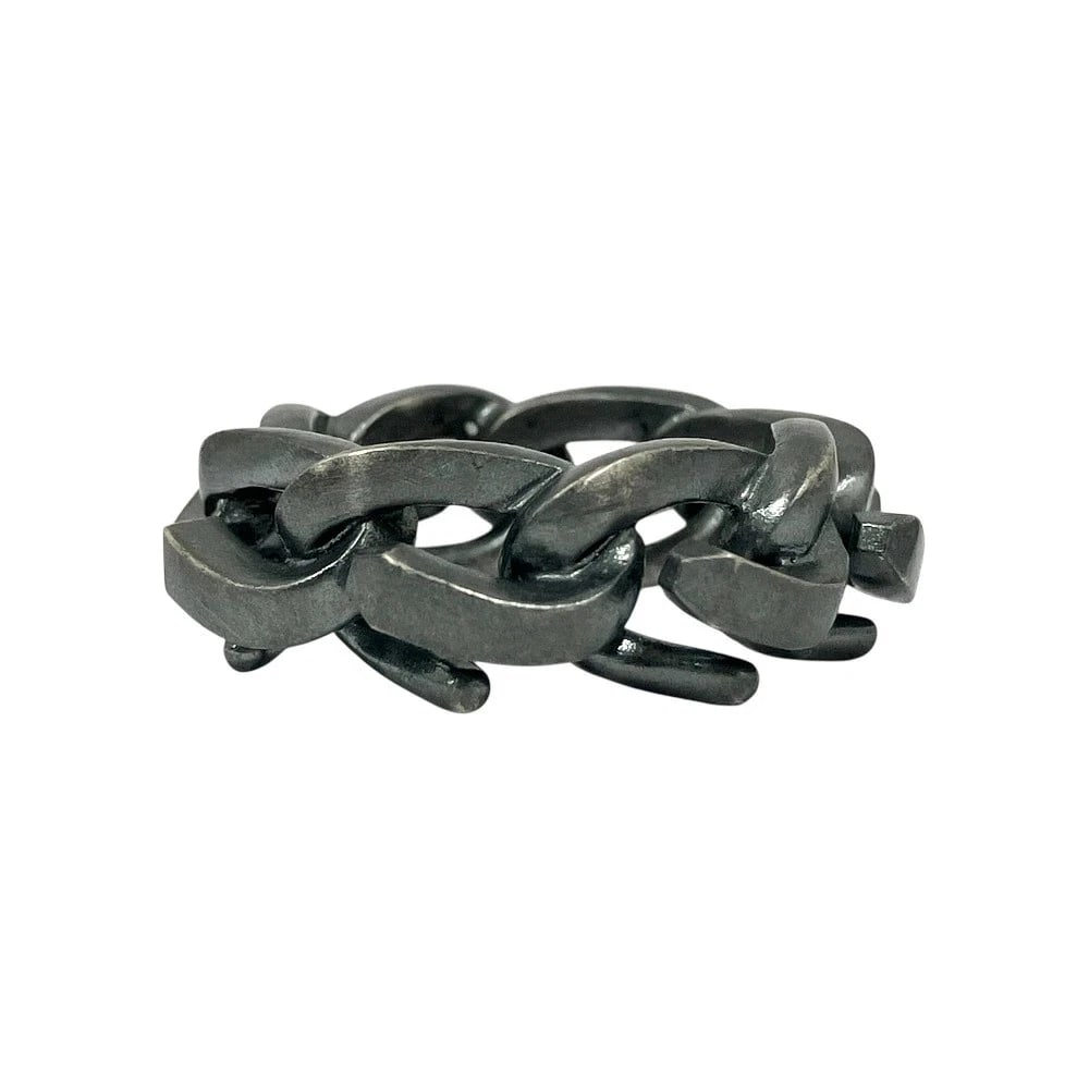 TIFFANY & CO. OXIDIZED FORGE RING SILVER SV925: Tiffany & Co. Oxidized Forge Ring Silver SV925 Brand: Tiffany & Co. Type/Style: Ring Material: Sterling Silver (SV925), Color: SV Size: US 6.5 Accessories: None Accessories Notice: When purchasing