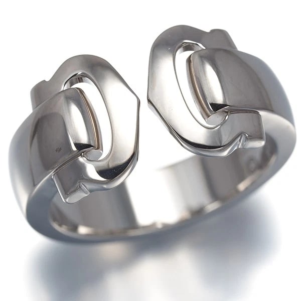 CARTIER BOUCLUSE 2C RING K18WG 18K WHITE GOLD WIDE BAND: Cartier Boucluse 2C Ring K18WG 18K White Gold Wide Band Brand: Cartier Type/Style: Ring Material: 18K White Gold, Color: WG Size: US 6 Accessories: None Accessories Notice: When purchasing pre-owned