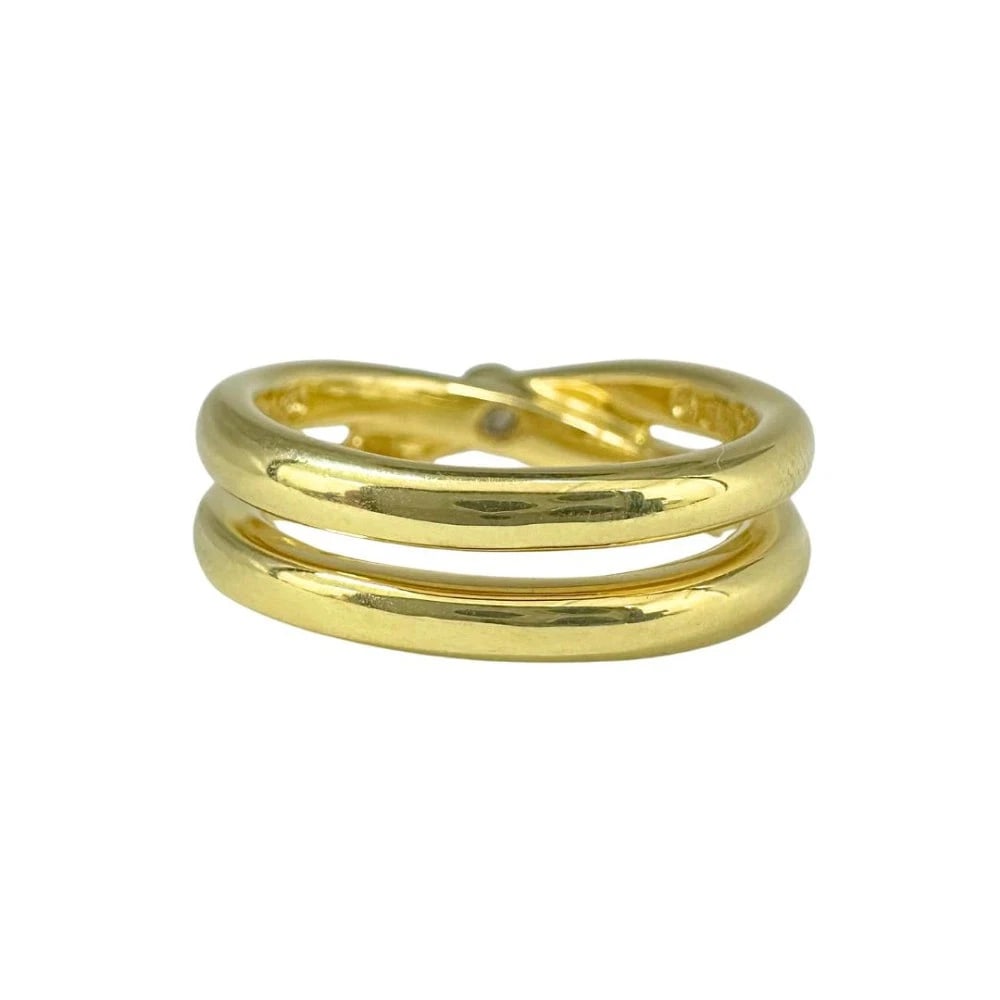 TIFFANY & CO. PALOMA PICASSO DIAMOND RING YELLOW GOLD 750: Tiffany & Co. Paloma Picasso Diamond Ring Yellow Gold 750 Brand: Tiffany & Co. Type/Style: Ring Material: Yellow Gold, Main Stone Natural Color: YG Size: US 7.5 Accessories: None Accessories Notice: