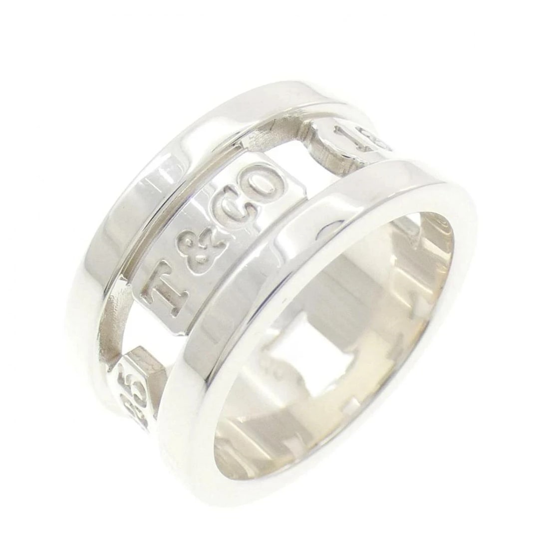 TIFFANY ELEMENT 925 SILVER RING: Tiffany Element 925 Silver Ring Brand: Tiffany & Co. Type/Style: Ring Material: 925 Sterling Silver, Color: Silver Size: US 5.5 Accessories: None Accessories Notice: When purchasing pre-owned goods,