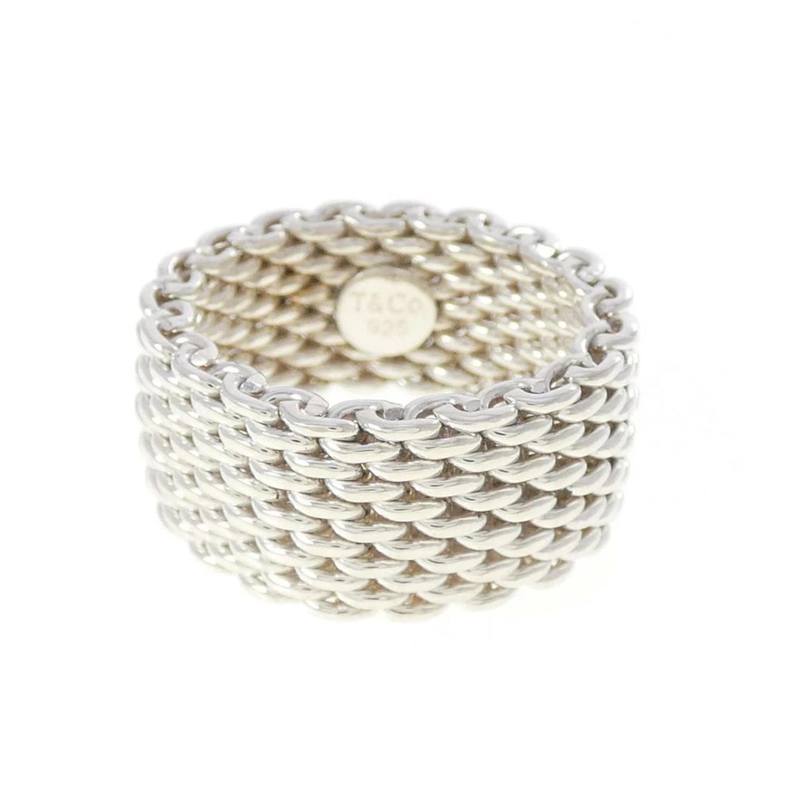 TIFFANY SOMERSET STERLING SILVER RING: Tiffany Somerset Sterling Silver Ring Brand: Tiffany & Co. Type/Style: Ring Material: 925 Sterling Silver, Color: Silver Size: US 5.5 Accessories: None Accessories Notice: When purchasing pre-owned