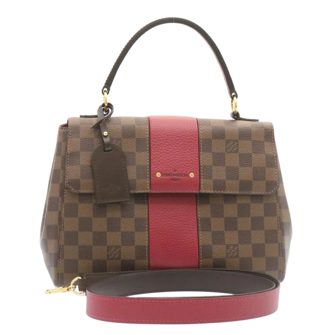 LOUIS VUITTON DAMIER EBENE BOND STREET 2WAY SHOULDER: LOUIS VUITTON Damier Ebene Bond Street 2Way Shoulder Brand: LOUIS VUITTON Type/Style: Hand Bag Material: Damier Ebene Canvas Color: Damie Ebene Size: W11.8 x H7.9 x D4.3inch Accessories: None