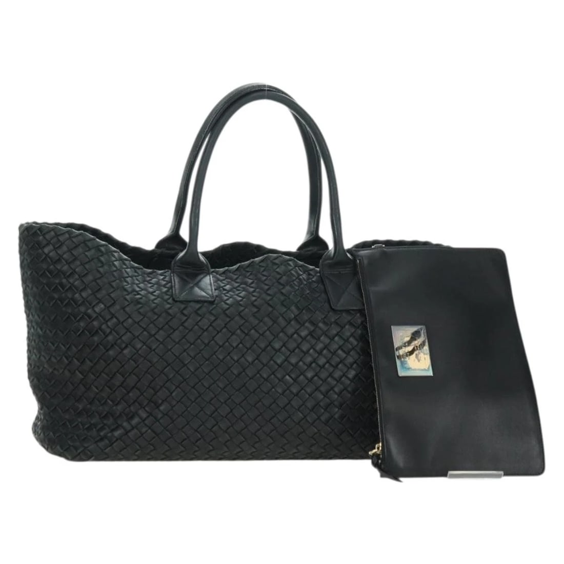 BOTTEGA VENETA INTRECCIATO CABAS MM HAND BAG: BOTTEGA VENETA INTRECCIATO Cabas MM Hand Bag Brand: BOTTEGAVENETA Type/Style: Hand Bag Material: Leather Color: Black Size: W16.1 x H10.2 x D6.7inch Accessories: None Accessories Notice: W