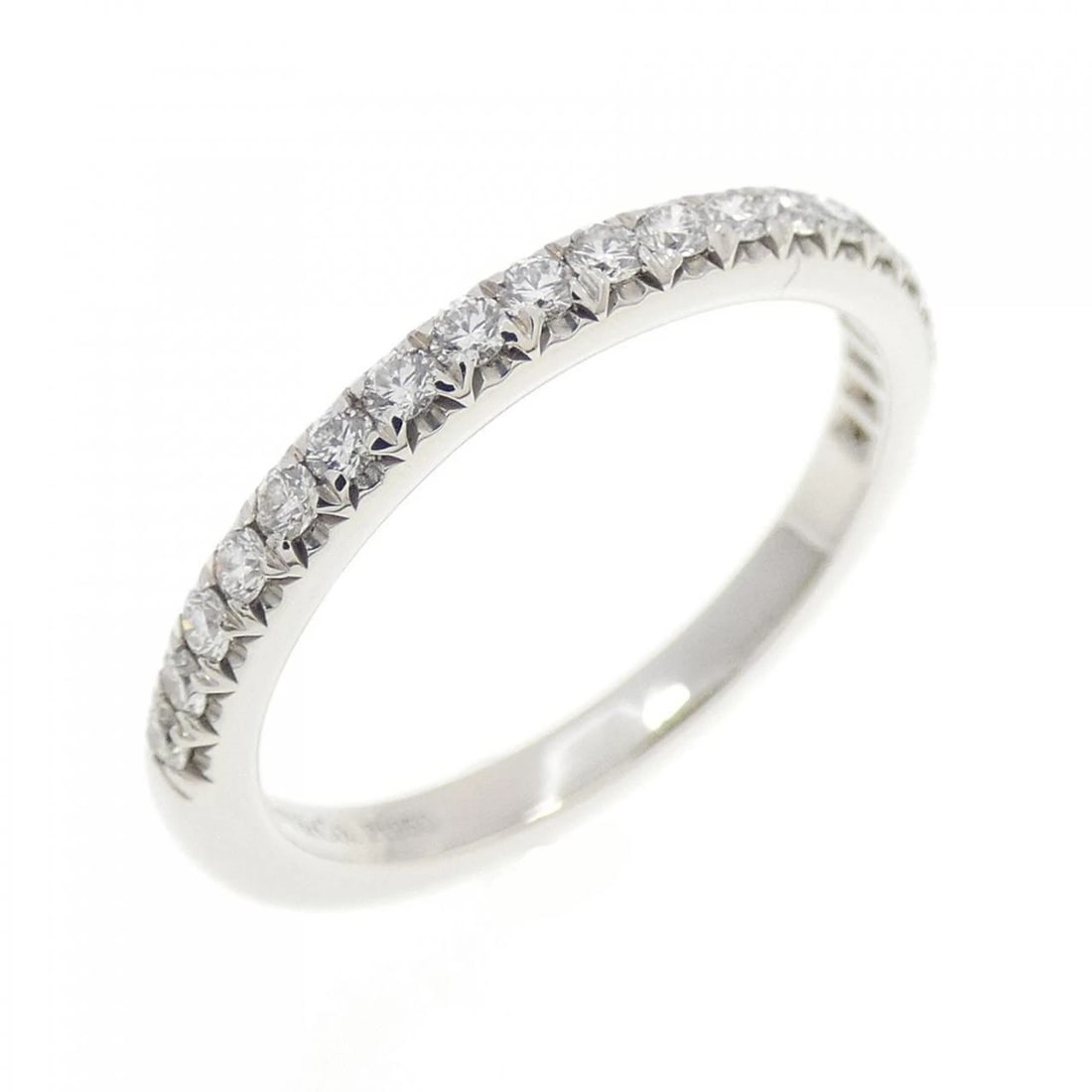 TIFFANY & CO. SOLESTE HALF CIRCLE RING: TIFFANY & Co. Soleste Half Circle Ring Brand: TIFFANY&Co. Type/Style: TIFFANY & Co. Ring Material: Platinum950, Main Stone Natural Color: SILVER Size: US4 Accessories: None Accessories Notice: When