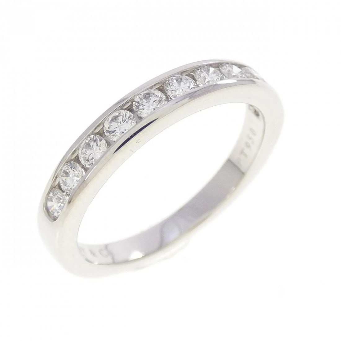 TIFFANY & CO. HALF CIRCLE CHANNEL SETTING RING: TIFFANY & Co. Half Circle Channel Setting Ring Brand: TIFFANY&Co. Type/Style: TIFFANY & Co. Ring Material: Platinum950, Main Stone Natural Color: SILVER Size: US6 Accessories: None Accessories