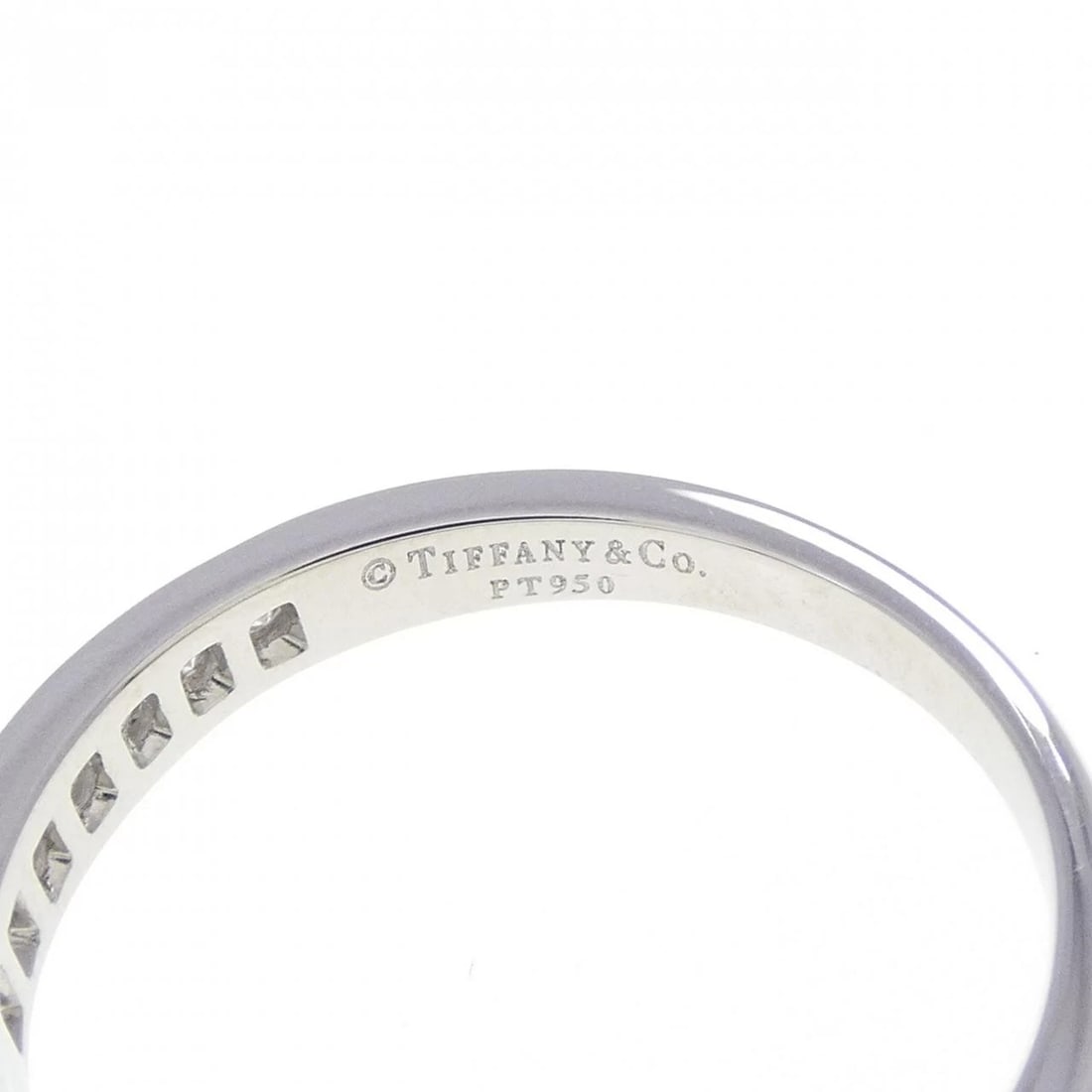 TIFFANY&CO. SOLITAIRE CHANNEL SETTING RING - 3