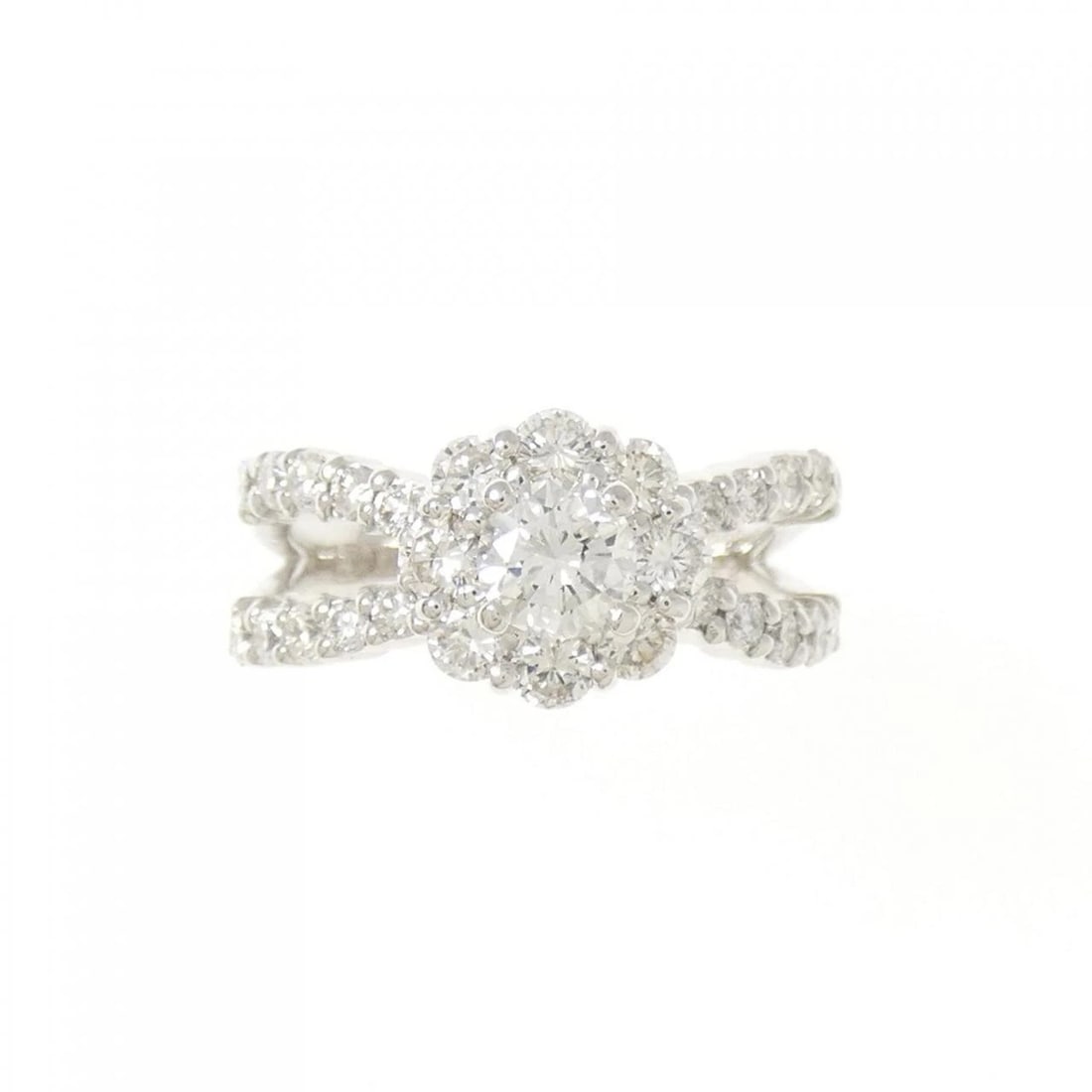PONTE VECCHIO DIAMOND RING: Ponte Vecchio Diamond Ring Brand: Ponte Vecchio Type/Style: Ponte Vecchio Ring Material: K18 white gold, Main Stone Natural Color: WHITE GOLD Size: US3 3/4 Accessories: None Accessories Notice: When