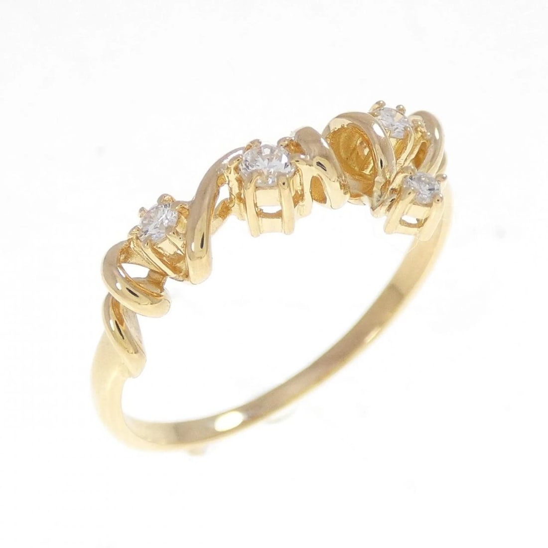 TASAKI DIAMOND RING: Tasaki Diamond Ring Brand: TASAKI Type/Style: Tasaki Ring Material: K18 yellow gold, Main Stone Natural Color: Yellow Gold Size: US8 1/2 Accessories: None Accessories Notice: When purchasing