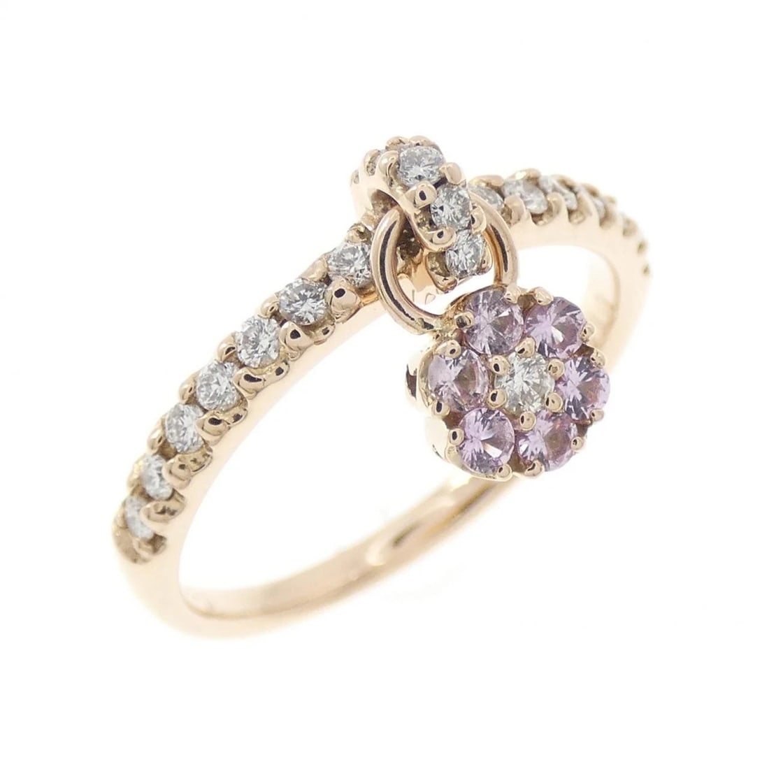 PONTE VECCHIO SAPPHIRE RING: Ponte Vecchio Sapphire Ring Brand: Ponte Vecchio Type/Style: Ponte Vecchio Ring Material: K18 Pink Gold, Main Stone Sapphire Color: PINK GOLD Size: US4 1/2 Accessories: None Accessories Notice: When