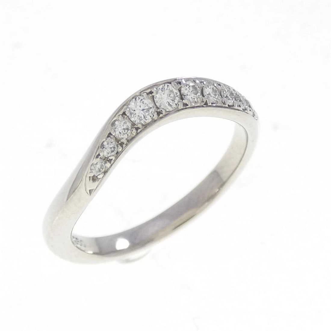 MIKIMOTO DIAMOND RING: Mikimoto Diamond Ring Brand: MIKIMOTO Type/Style: Mikimoto Ring Material: Platinum950, Main Stone Natural Color: silver Size: US3 3/4 Accessories: None Accessories Notice: When purchasing pre-owned
