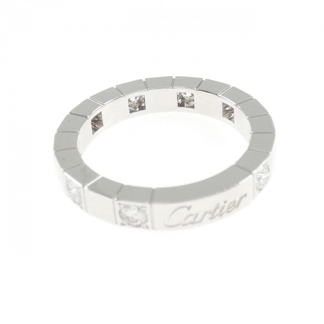 CARTIER LANIER HALF DIAMOND RING - 2