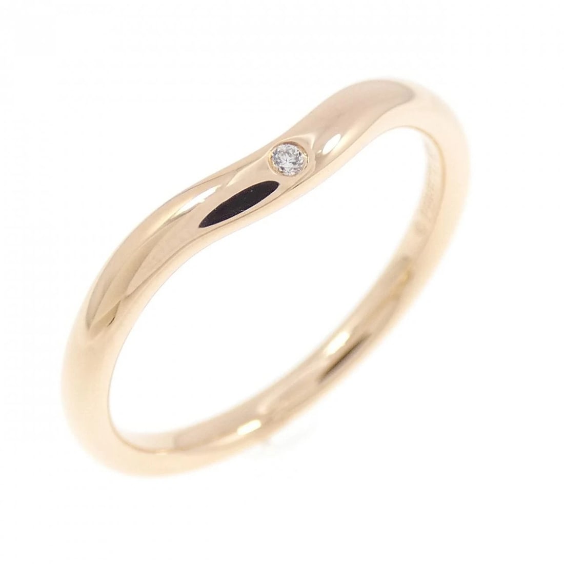 TIFFANY & CO. BAND RING: TIFFANY & Co. Band Ring Brand: TIFFANY&Co. Type/Style: TIFFANY & Co. Ring Material: 750 Pink Gold, Main Stone Natural Color: PINK GOLD Size: US6 1/4 Accessories: None Accessories Notice: When
