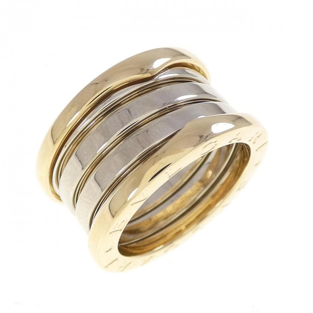 BVLGARI B.ZERO1 RING: Bvlgari B.zero1 ring Brand: BVLGARI Type/Style: Bulgari Ring Material: 750 yellow gold, Color: YELLOW GOLD Size: US4 3/4(49) Accessories: None Accessories Notice: When purchasing pre-owned