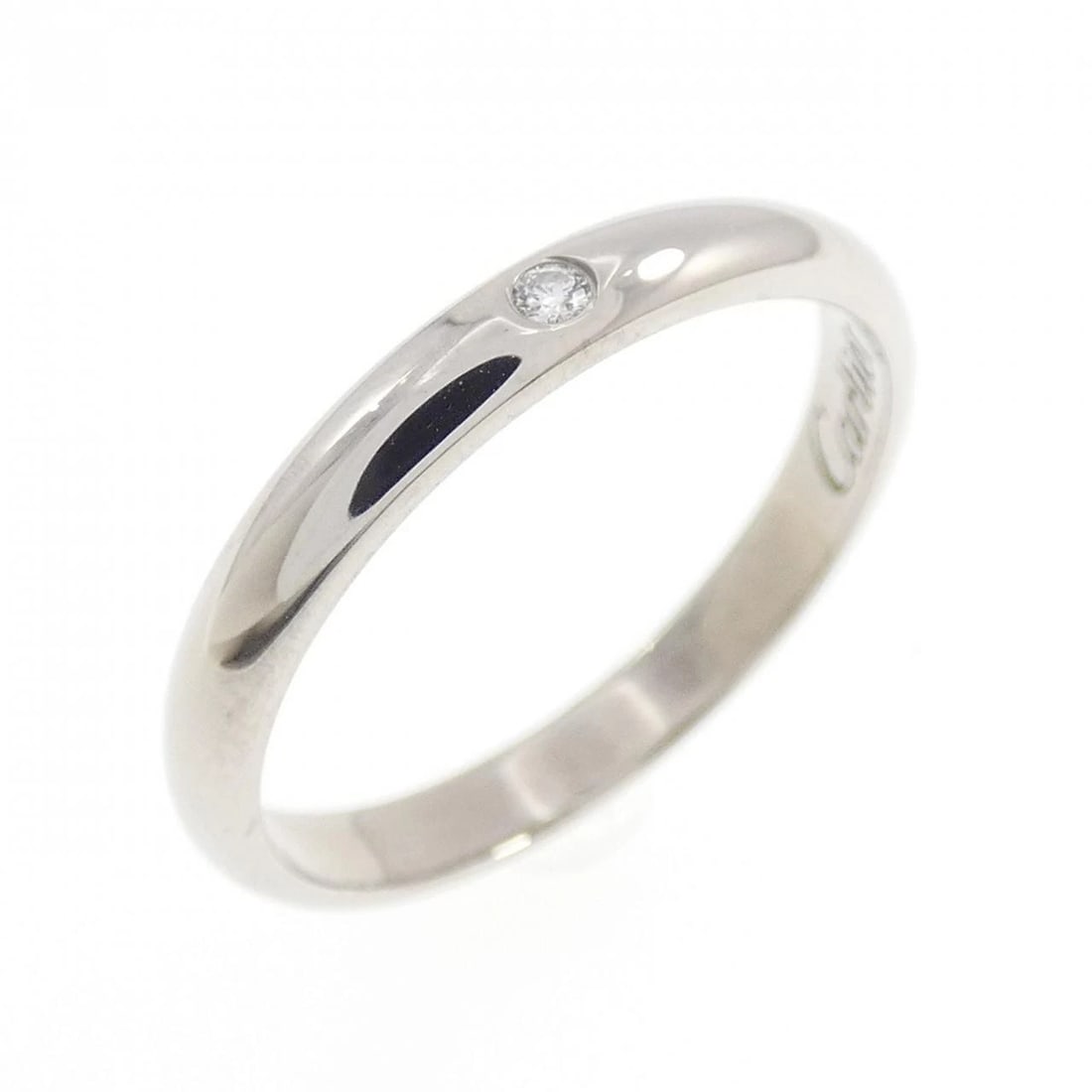 CARTIER WEDDING RING: Cartier Wedding Ring Brand: CARTIER Type/Style: Cartier Ring Material: Platinum950, Main Stone Natural Color: SILVER Size: US5(49) Accessories: None Accessories Notice: When purchasing pre-owned