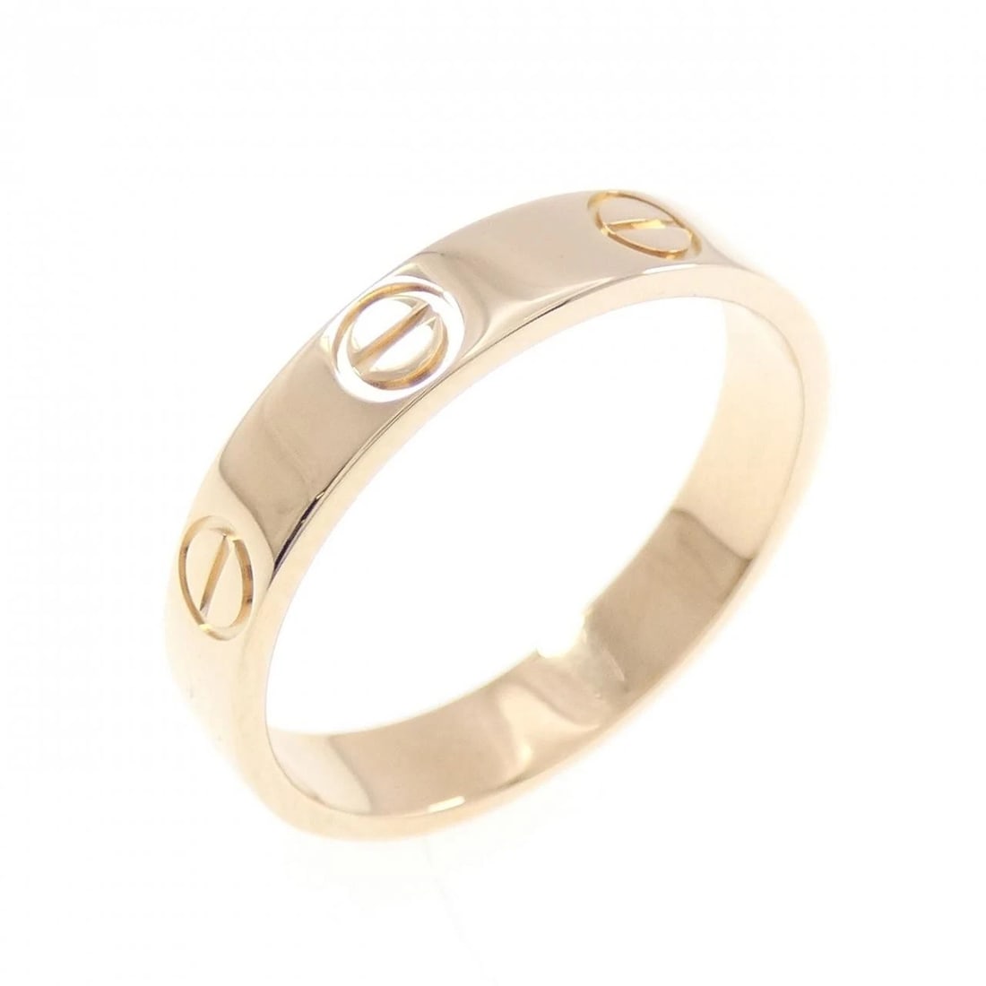 CARTIER MINI LOVE RING: Cartier Mini Love Ring Brand: CARTIER Type/Style: Cartier Ring Material: 750 Pink Gold, Color: Pink gold Size: US5 3/4(51) Accessories: None Accessories Notice: When purchasing pre-owned goods,