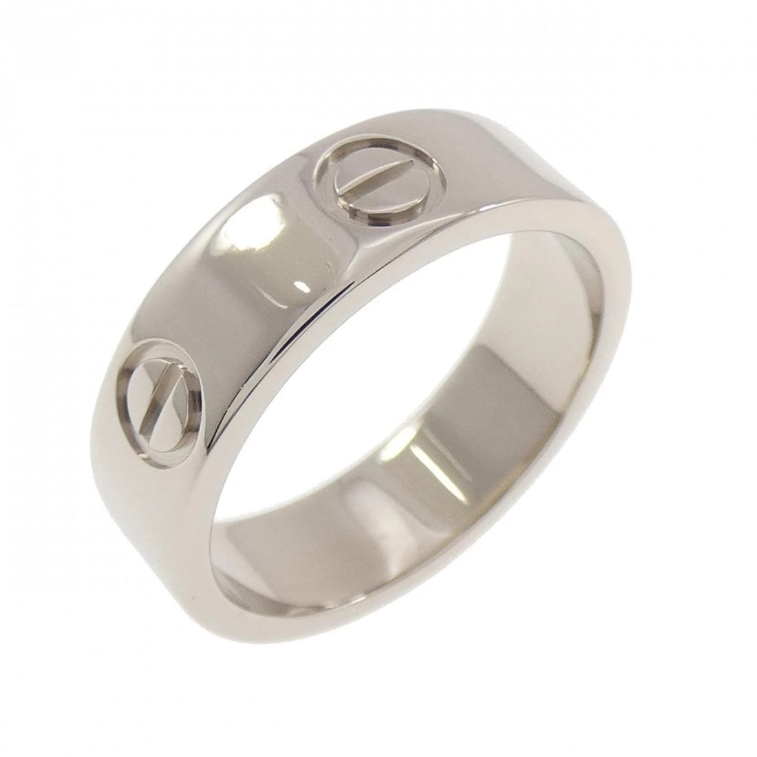 CARTIER LOVE RING: Cartier Love Ring Brand: CARTIER Type/Style: Cartier Ring Material: 750 white gold, Color: white gold Size: US6(52) Accessories: None Accessories Notice: When purchasing pre-owned goods, please refer