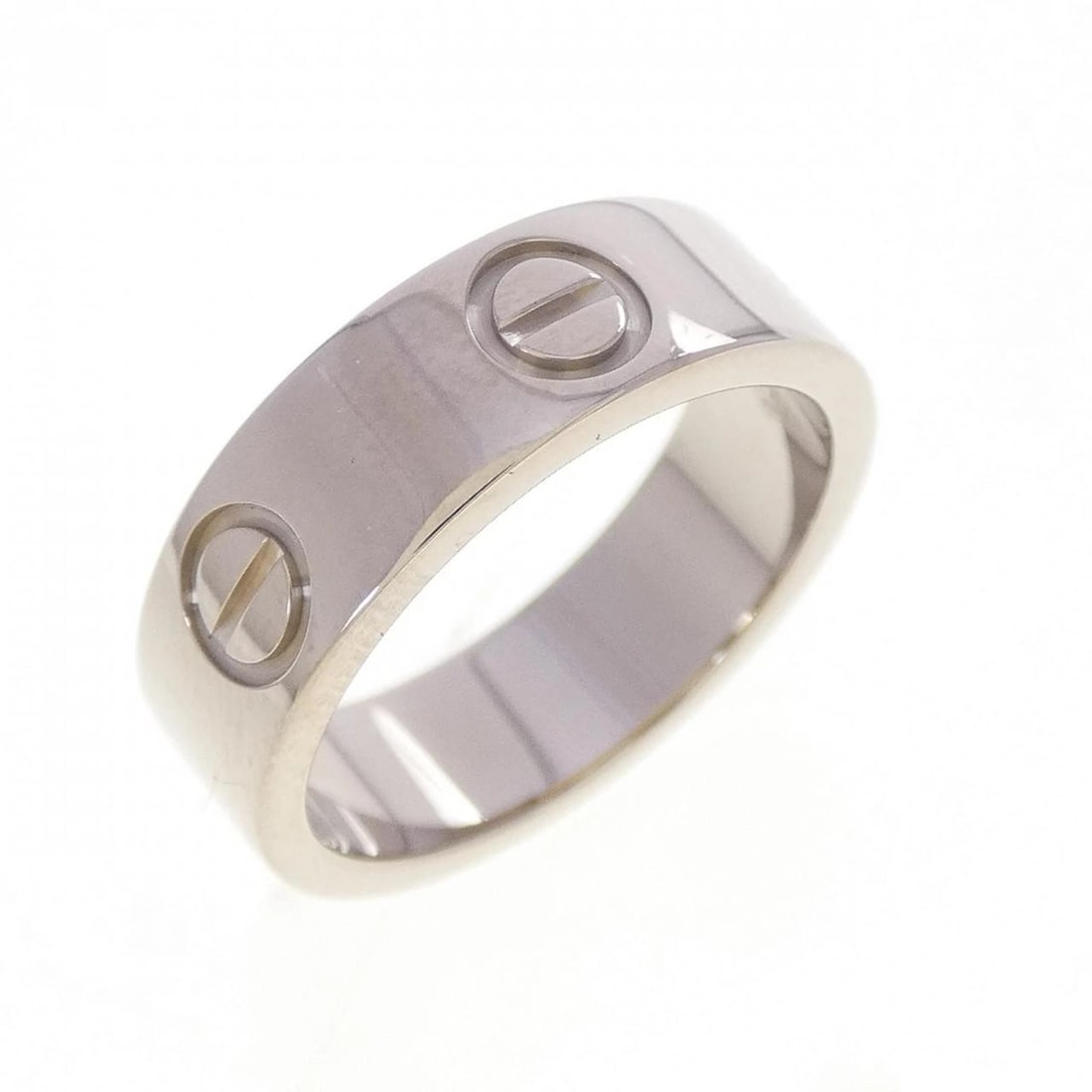CARTIER LOVE RING: Cartier Love Ring Brand: CARTIER Type/Style: Cartier Ring Material: 750 white gold, Color: WHITE GOLD Size: US4 3/4(49) Accessories: None Accessories Notice: When purchasing pre-owned goods, please