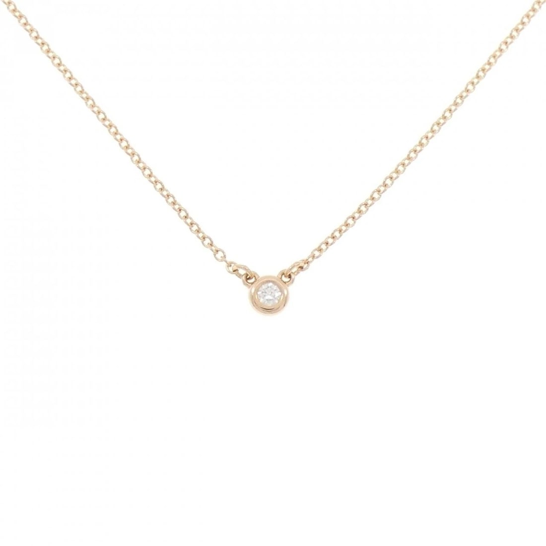 TIFFANY & CO. BY THE YARD NECKLACE: TIFFANY & Co. By the Yard Necklace Brand: TIFFANY&Co. Type/Style: TIFFANY&Co. Necklace Material: 750 Pink Gold, Main Stone Natural Color: pink gold Size: Length41cm Actual Size Diameteraround: 3.7mm
