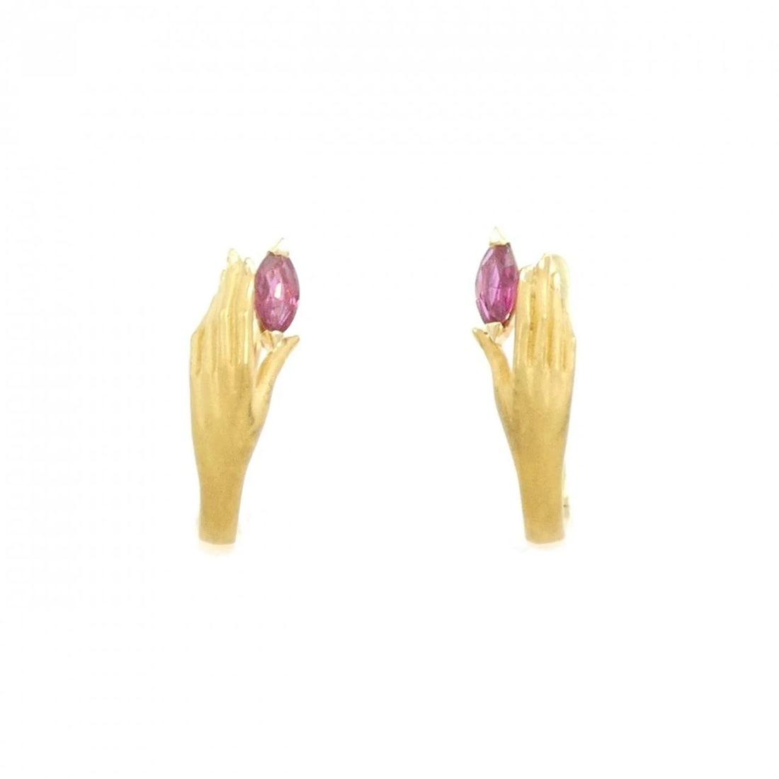 CARRERA Y CARRERA RUBY PIERCING: Carrera y Carrera Ruby Piercing Brand: Carrera y Carrera Type/Style: Carrera I Carrera Pierce/Earring Material: 750 yellow gold, Main Stone Ruby Color: yellow gold Size: Actual Size Approx. height x
