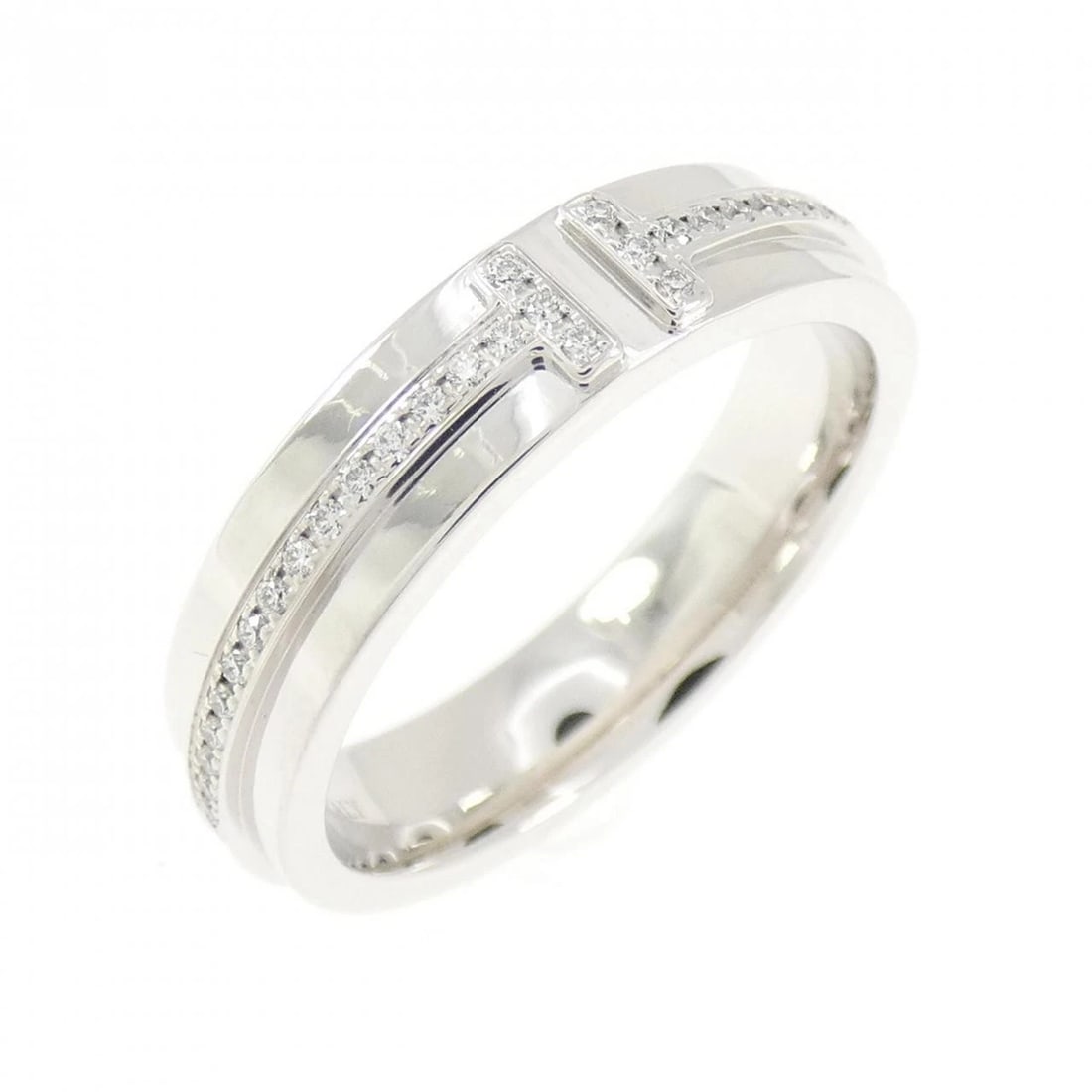 TIFFANY&CO. TWO NARROW RING: TIFFANY&Co. Two Narrow Ring Brand: TIFFANY&Co. Type/Style: TIFFANY & Co. Ring Material: 750 white gold, Main Stone Natural Color: white gold Size: US5 1/4 Accessories: None Accessories Notice: When