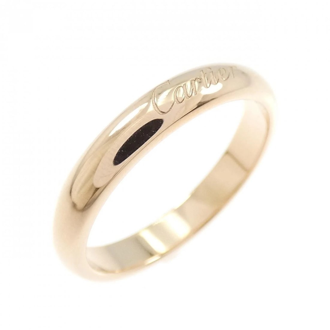 CARTIER C DE CARTIER RING: Cartier C de Cartier Ring Brand: CARTIER Type/Style: Cartier Ring Material: 750 Pink Gold, Color: pink gold Size: US4 3/4(49) Accessories: None Accessories Notice: When purchasing pre-owned goods,