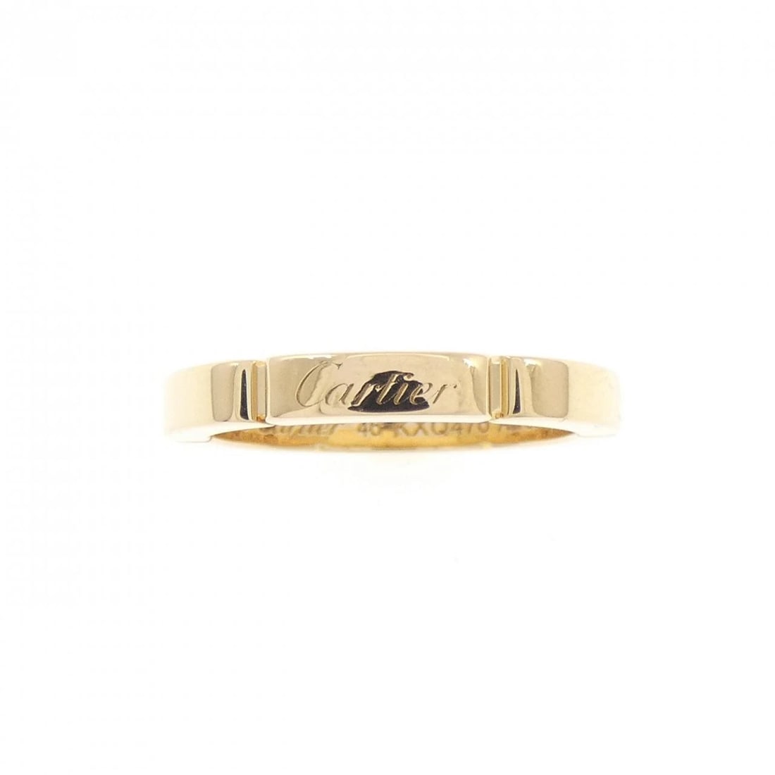 CARTIER MAILLON PANTHERE RING: Cartier Maillon PANTHERE Ring Brand: CARTIER Type/Style: Cartier Ring Material: 750 yellow gold, Color: Yellow Gold Size: US3 3/4(46) Accessories: None Accessories Notice: When purchasing pre-owned