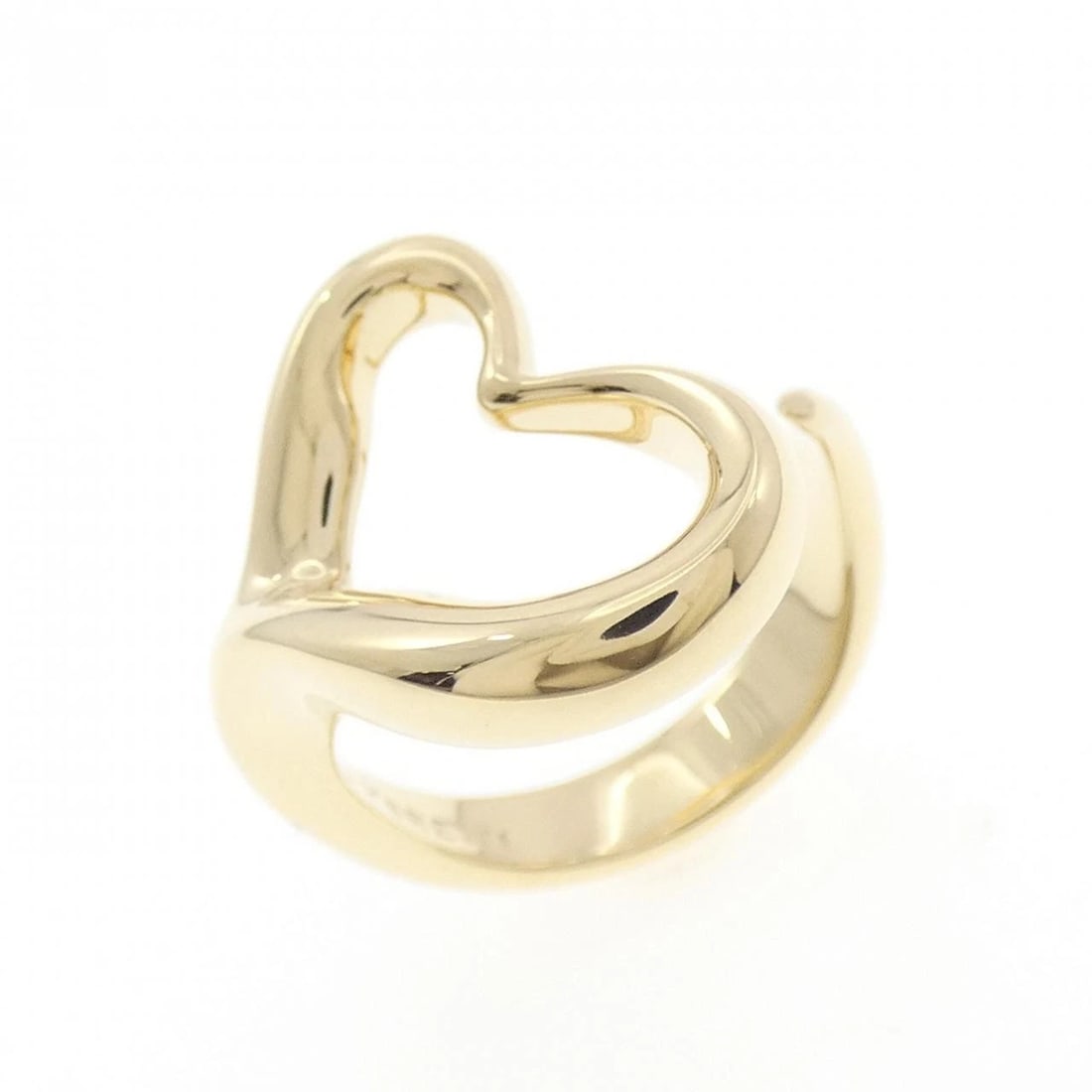 TIFFANY & CO. OPEN HEART RING: TIFFANY & Co. Open Heart Ring Brand: TIFFANY&Co. Type/Style: TIFFANY & Co. Ring Material: 750 yellow gold, Color: Yellow Gold Size: US6 1/4 Accessories: None Accessories Notice: When purchasing