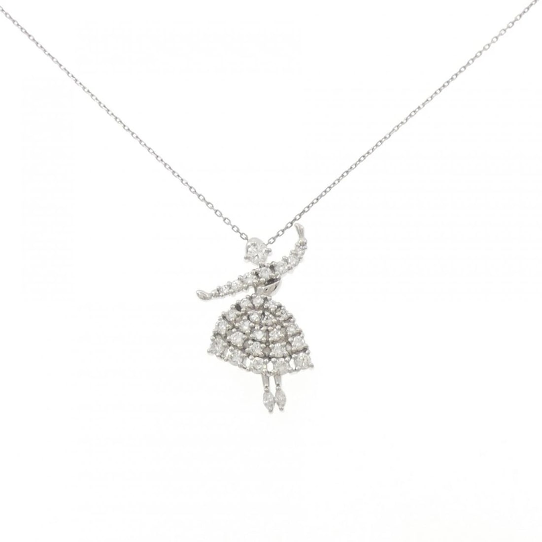 TASAKI DIAMOND NECKLACE: TASAKI Diamond Necklace Brand: TASAKI Type/Style: Tasaki Necklace Material: Platinum, Main Stone Natural Color: Silver Size: Length37-40cmActual Size Pendant length approx. x width approx.: