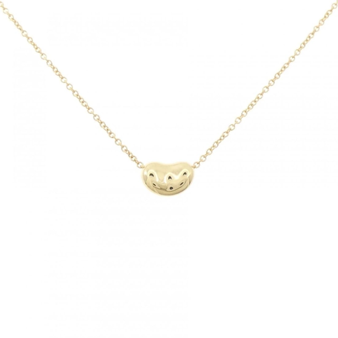 TIFFANY & CO. BEAN NECKLACE: TIFFANY & Co. Bean Necklace Brand: TIFFANY&Co. Type/Style: TIFFANY&Co. Necklace Material: 750 yellow gold, Color: Yellow Gold Size: Length40cmActual Size Pendant length approx. x width approx.:
