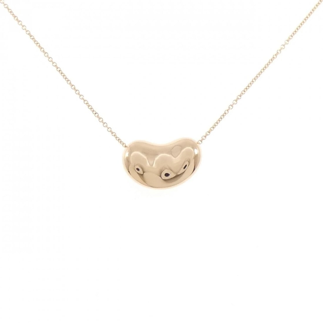 TIFFANY & CO. BEAN NECKLACE: TIFFANY & Co. Bean Necklace Brand: TIFFANY&Co. Type/Style: TIFFANY&Co. Necklace Material: 750 Pink Gold, Color: Pink Gold Size: length46cmActual Size Pendant length approx. x width approx.: