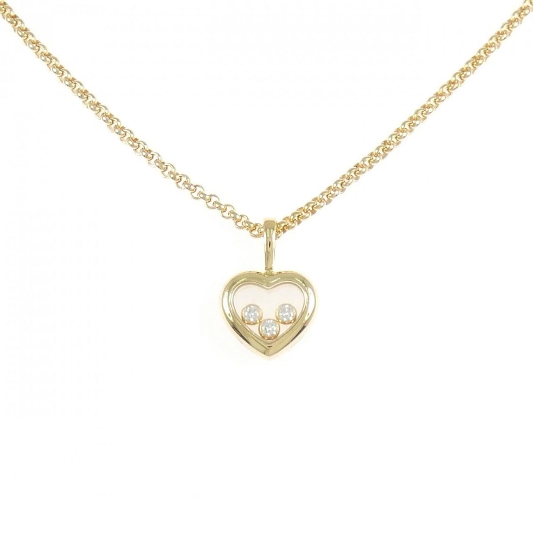 CHOPARD DIAMOND NECKLACE: Chopard Diamond Necklace Brand: Chopard Type/Style: Chopard Necklace Material: 750 yellow gold, Main Stone Natural Color: Yellow Gold Size: length42cmActual Size Pendant length approx. x width