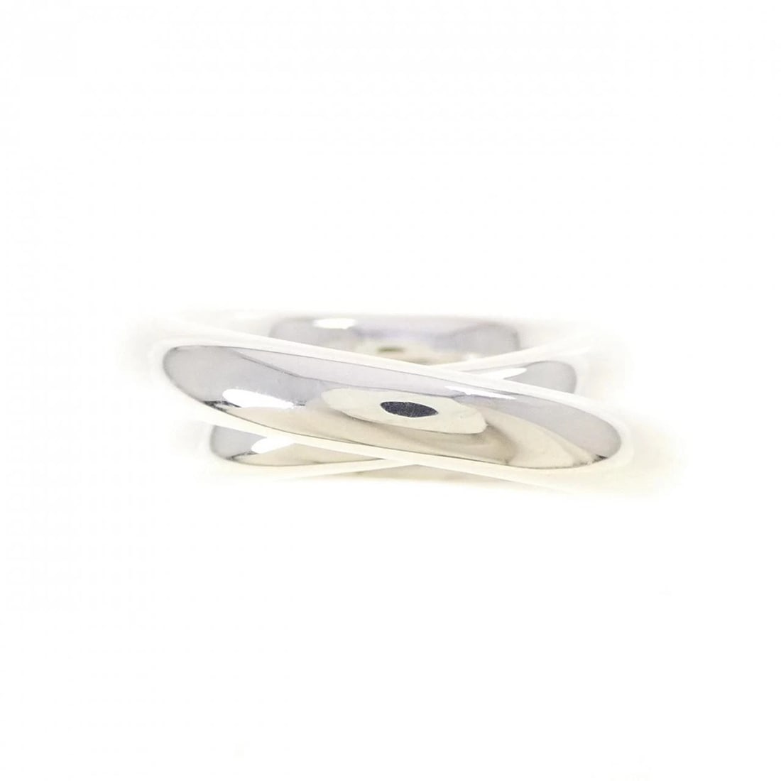 HERMES VERTIGE RING: Hermes Vertige Ring Brand: HERMES Type/Style: Hermes Ring Material: 925Silver, Color: Silver Size: US5 3/4(52) Accessories: None Accessories Notice: When purchasing pre-owned goods, please refer to