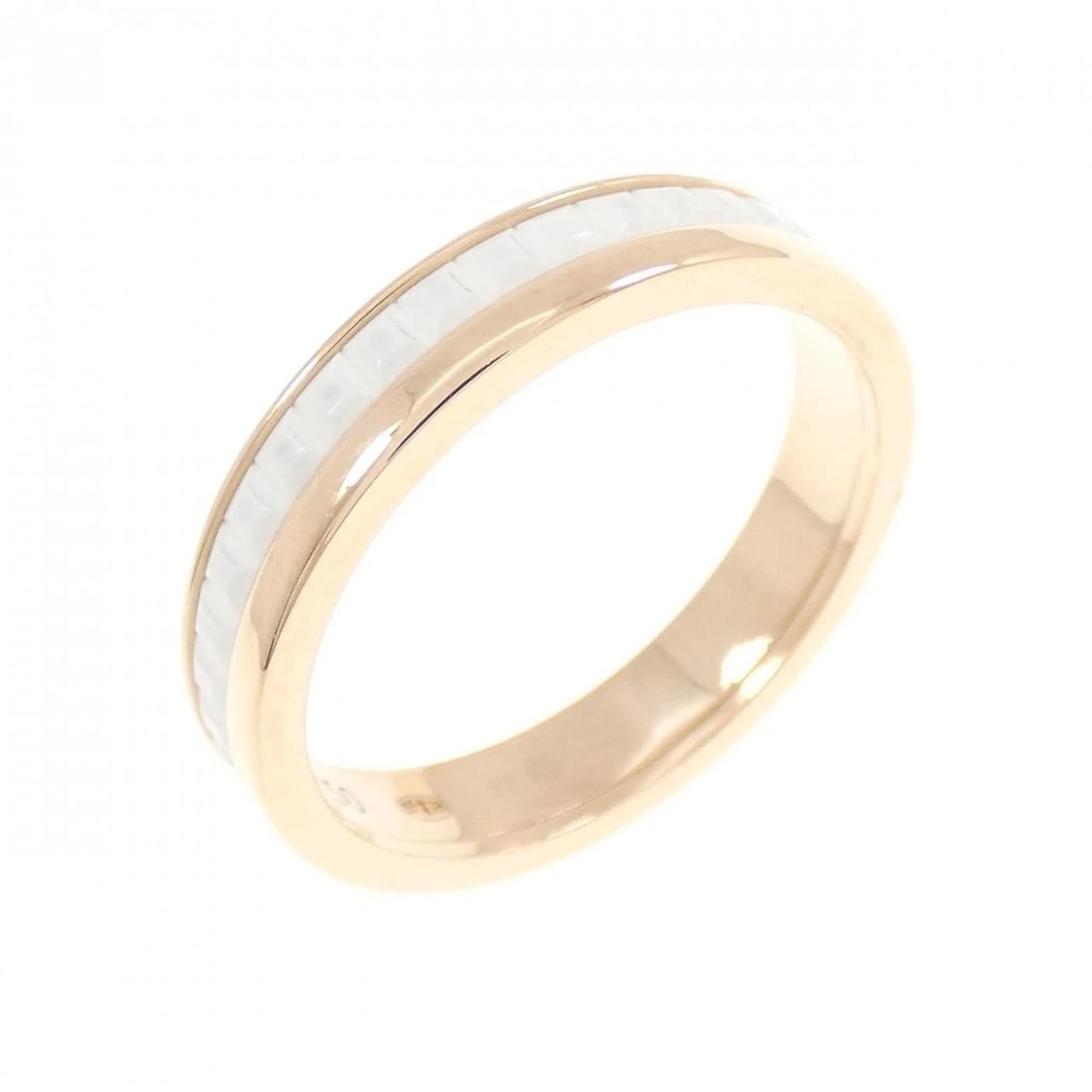 BOUCHERON QUATRE WHITE RING: Boucheron Quatre White Ring Brand: Boucheron Type/Style: Boucheron Ring Material: 750 pink gold/ceramic, Color: pink gold/ceramic Size: US6 1/4(52) Accessories: None Accessories Notice: When