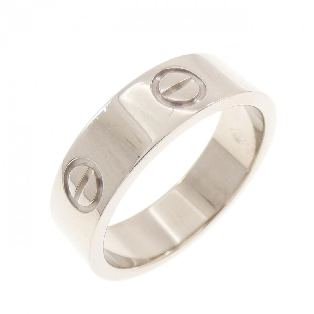 CARTIER LOVE RING: Cartier Love Ring Brand: CARTIER Type/Style: Cartier Ring Material: 750 white gold, Color: White Gold Size: US7(54) Accessories: None Accessories Notice: When purchasing pre-owned goods, please refer
