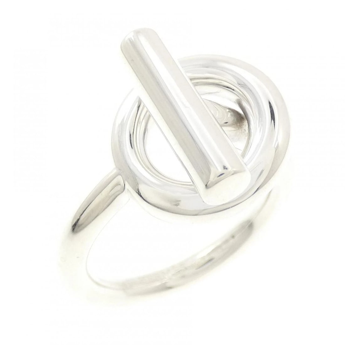 HERMES ECHAPPE RING: Hermes Echappe Ring Brand: HERMES Type/Style: Hermes Ring Material: 925Silver, Color: Silver Size: US8 1/2(58) Accessories: None Accessories Notice: When purchasing pre-owned goods, please refer to