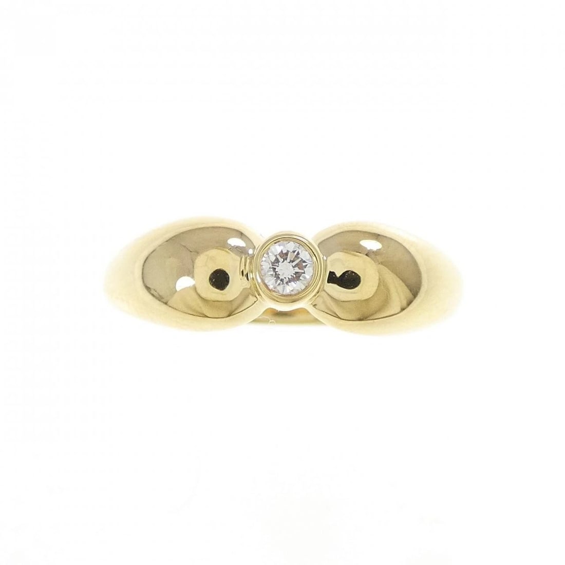 TIFFANY&CO. DOUBLE TEARDROP RING: TIFFANY&Co. Double Teardrop Ring Brand: TIFFANY&Co. Type/Style: TIFFANY & Co. Ring Material: 750 yellow gold, Main Stone Natural Color: YEllow Gold Size: US5 Accessories: None Accessories Notice: