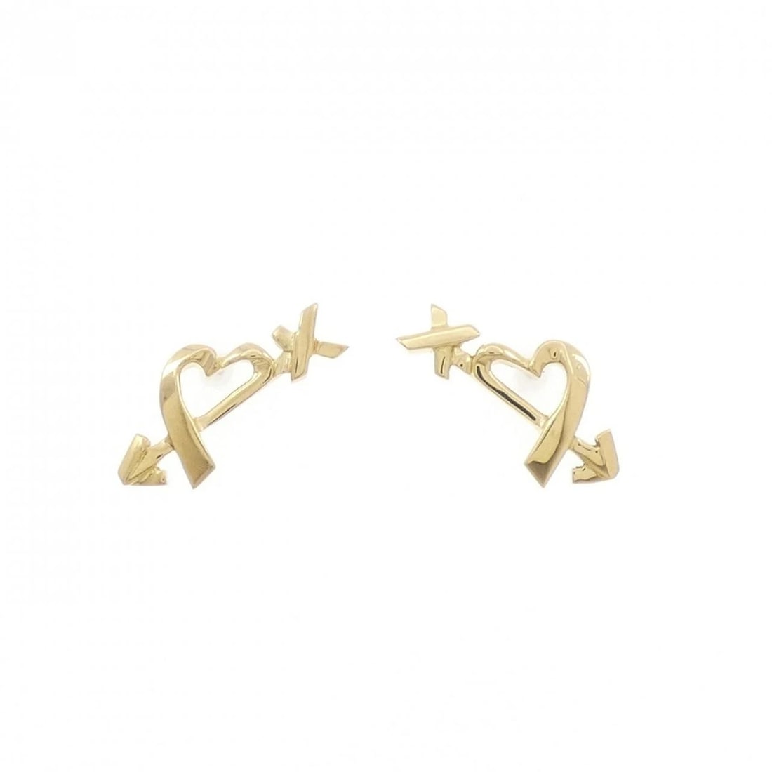 TIFFANY&CO. 750YG PIERCE: TIFFANY&Co. 750YG Pierce Brand: TIFFANY&Co. Type/Style: TIFFANY&Co. Pierce/Earring Material: 750 yellow gold, Color: Yellow Gold Size: Actual Size Approximate dimensions (height x width): 10.5cm x