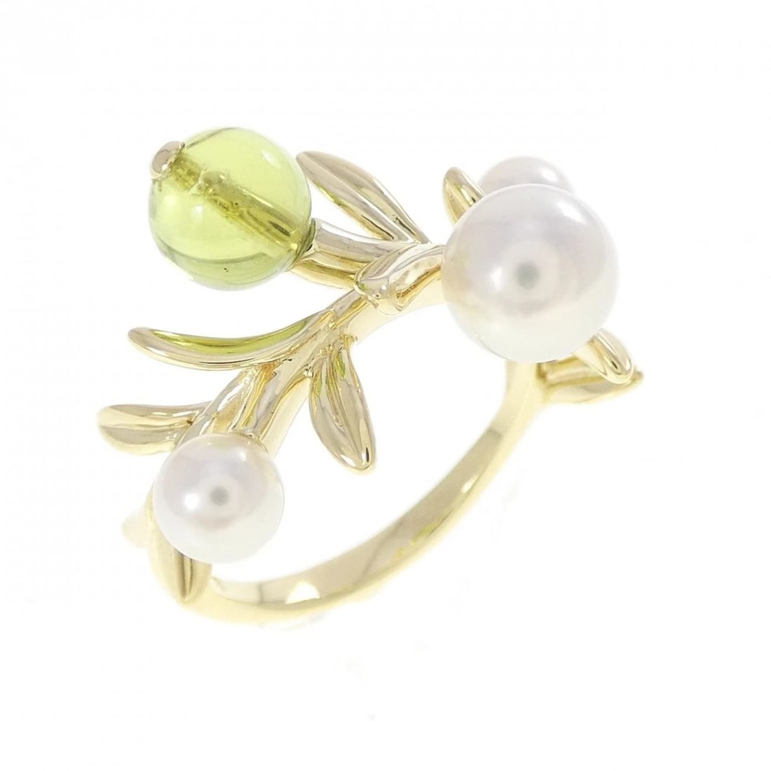 MIKIMOTO AKOYA PEARL RING: Mikimoto Akoya Pearl Ring Brand: MIKIMOTO Type/Style: Mikimoto Ring Material: K18 yellow gold, Main Stone Akoya Pearl Color: YEllow Gold Size: US5 3/4 Accessories: None Accessories Notice: When