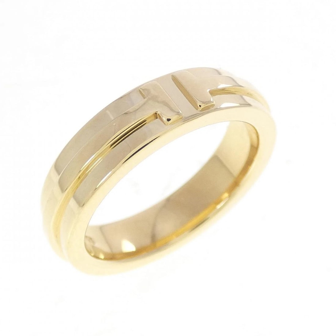TIFFANY & CO. T TWO NARROW RING: TIFFANY & Co. T Two Narrow Ring Brand: TIFFANY&Co. Type/Style: TIFFANY & Co. Ring Material: 750 yellow gold, Color: Yellow Gold Size: US5 Accessories: None Accessories Notice: When purchasing