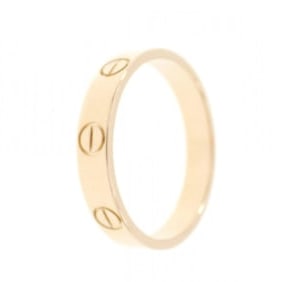 CARTIER MINI LOVE RING: Cartier Mini Love Ring Brand: CARTIER Type/Style: Cartier Ring Material: 750 Pink Gold, Color: Pink gold Size: US6 1/2(53) Accessories: None Accessories Notice: When purchasing pre-owned goods,