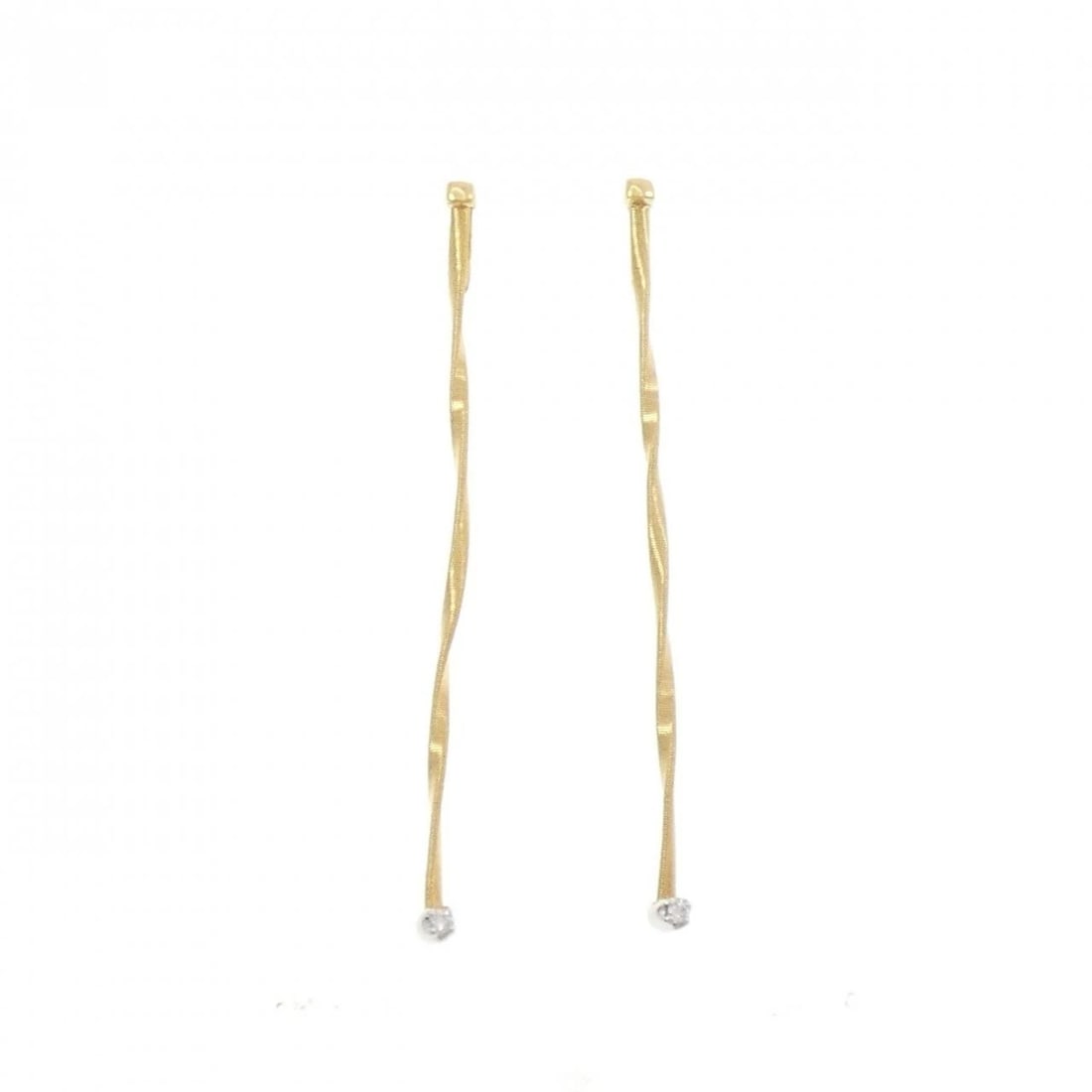 MARCO BICEGO DIAMOND PIERCING: Marco Bicego Diamond Piercing Brand: Marco Bicego Type/Style: Marco Bicego Pierce/Earring Material: 750 yellow gold/750 white gold, Main Stone Natural Color: YG,WG Size: Actual Size Approximate
