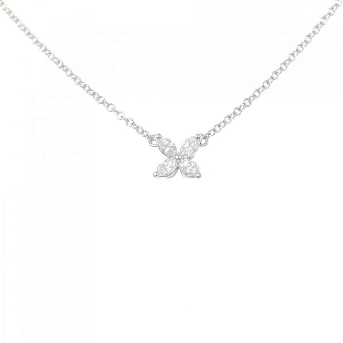 TIFFANY&CO. VICTORIA MINI NECKLACE: TIFFANY&Co. Victoria Mini Necklace Brand: TIFFANY&Co. Type/Style: TIFFANY&Co. Necklace Material: Platinum950, Main Stone Natural Color: Silver Size: length41cmActual Size Pendant length approx. x