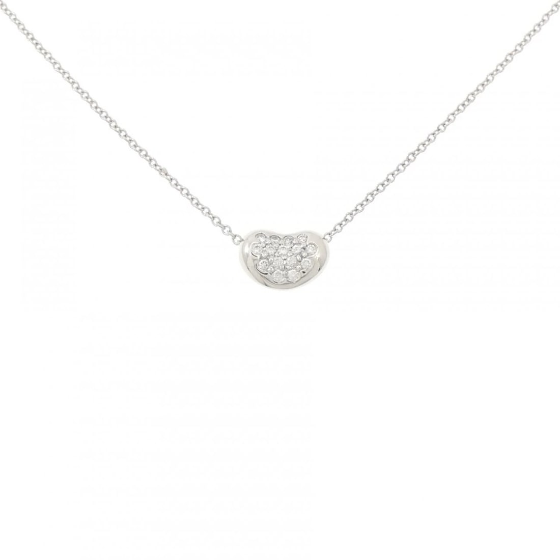 TIFFANY&CO. BEANS NECKLACE: TIFFANY&Co. Beans Necklace Brand: TIFFANY&Co. Type/Style: TIFFANY&Co. Necklace Material: Platinum950, Main Stone Natural Color: Silver Size: length41cmActual Size Pendant length approx. x width