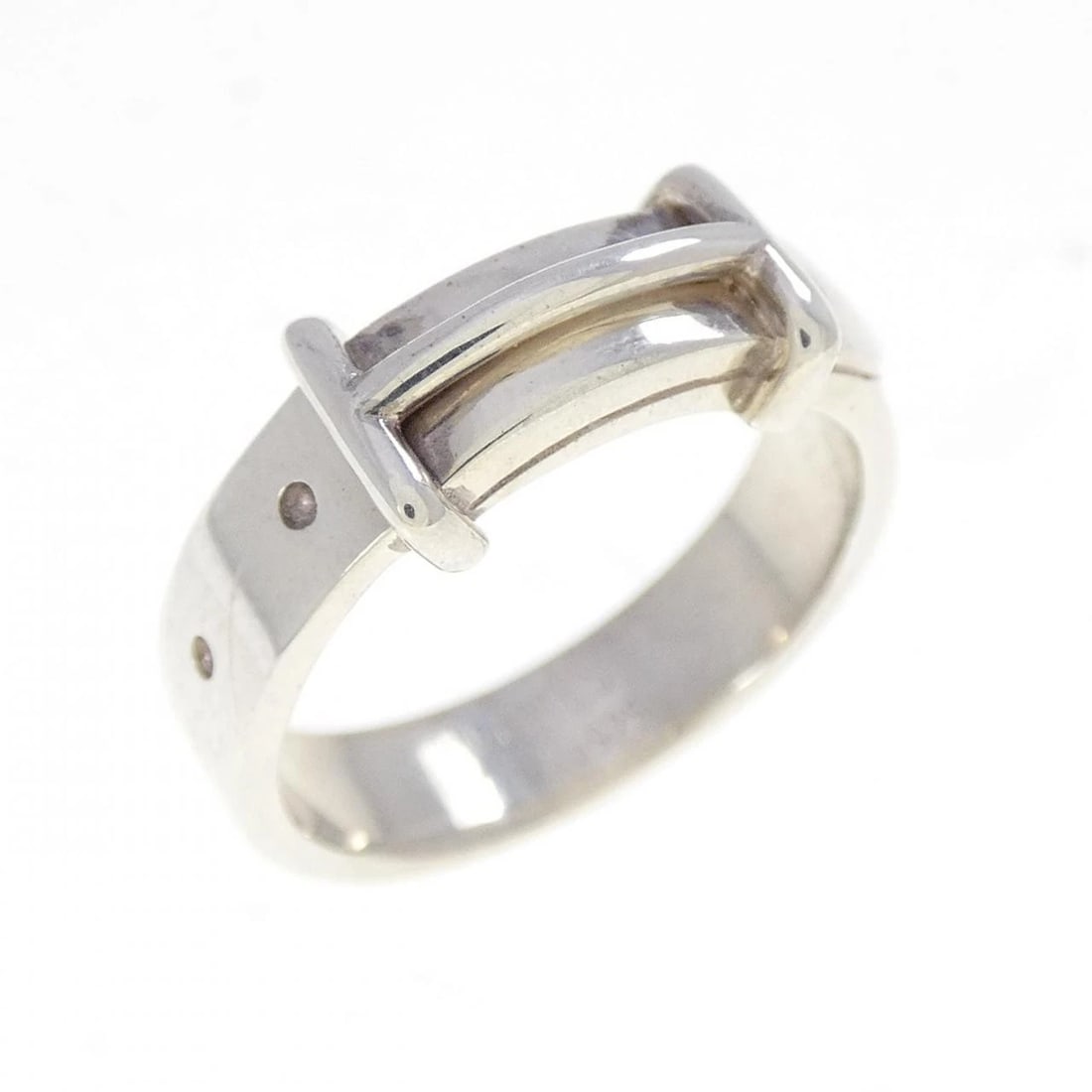 HERMES 925 RING: Hermes 925 Ring Brand: HERMES Type/Style: Hermes Ring Material: 925Silver, Color: Silver Size: US4(47) Accessories: None Accessories Notice: When purchasing pre-owned goods, please refer to the