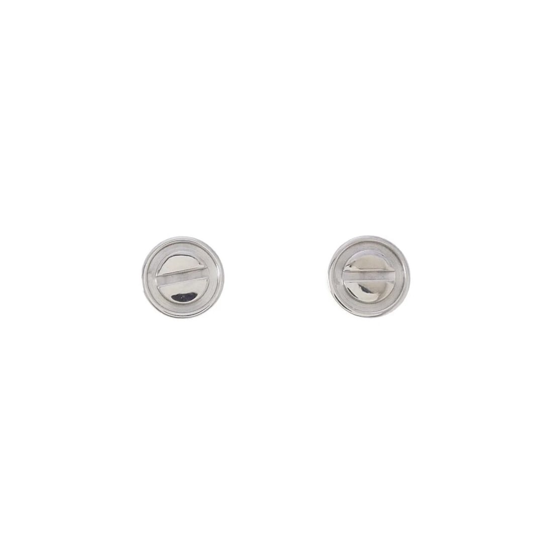 CARTIER LOVE PIERCE: Cartier Love Pierce Brand: CARTIER Type/Style: Cartier Pierce/Earring Material: 750 white gold, Color: White Gold Size: Actual Size Diameteraround: 7.1mm Accessories: None Accessories Notice: When
