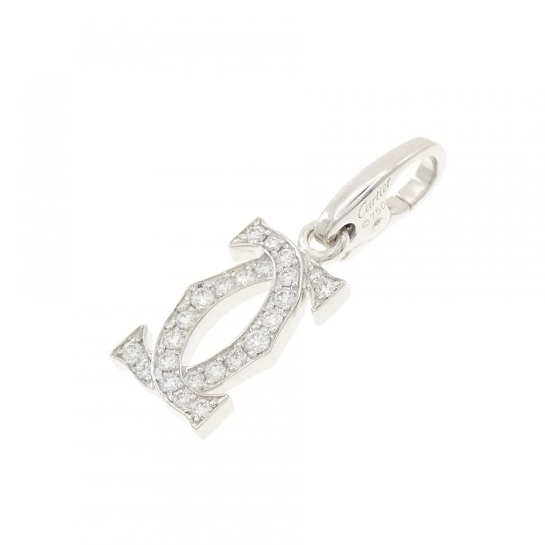 CARTIER CHARM: Cartier Charm Brand: CARTIER Type/Style: Cartier Pendant/Brooch Material: 750 white gold, Main Stone Natural Color: White Gold Size: Actual Size Approximate dimensions (height x width): 25.0cm x