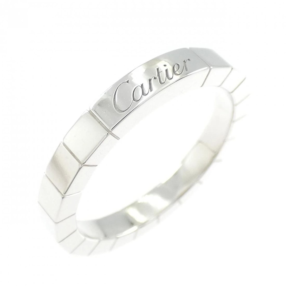 CARTIER LANIER RING: Cartier Lanier Ring Brand: CARTIER Type/Style: Cartier Ring Material: 750 white gold, Color: White Gold Size: US7 1/4(55) Accessories: None Accessories Notice: When purchasing pre-owned goods, please