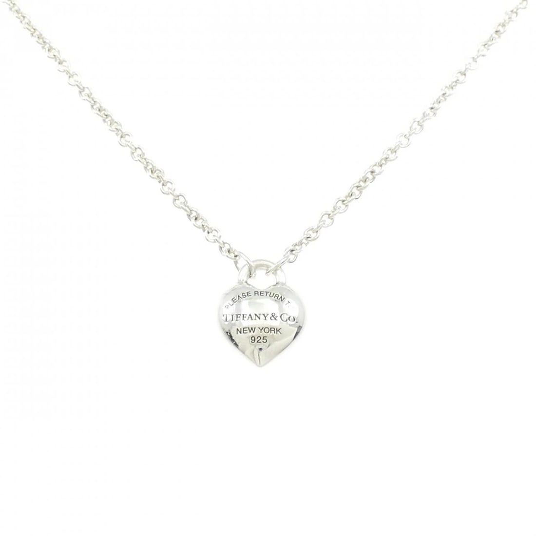 TIFFANY & CO. NECKLACE: TIFFANY & Co. Necklace Brand: TIFFANY&Co. Type/Style: TIFFANY&Co. Necklace Material: 925Silver, Color: silver Size: length40cmActual Size Pendant length approx. x width approx.: 14.7mmx11.6mm Chain