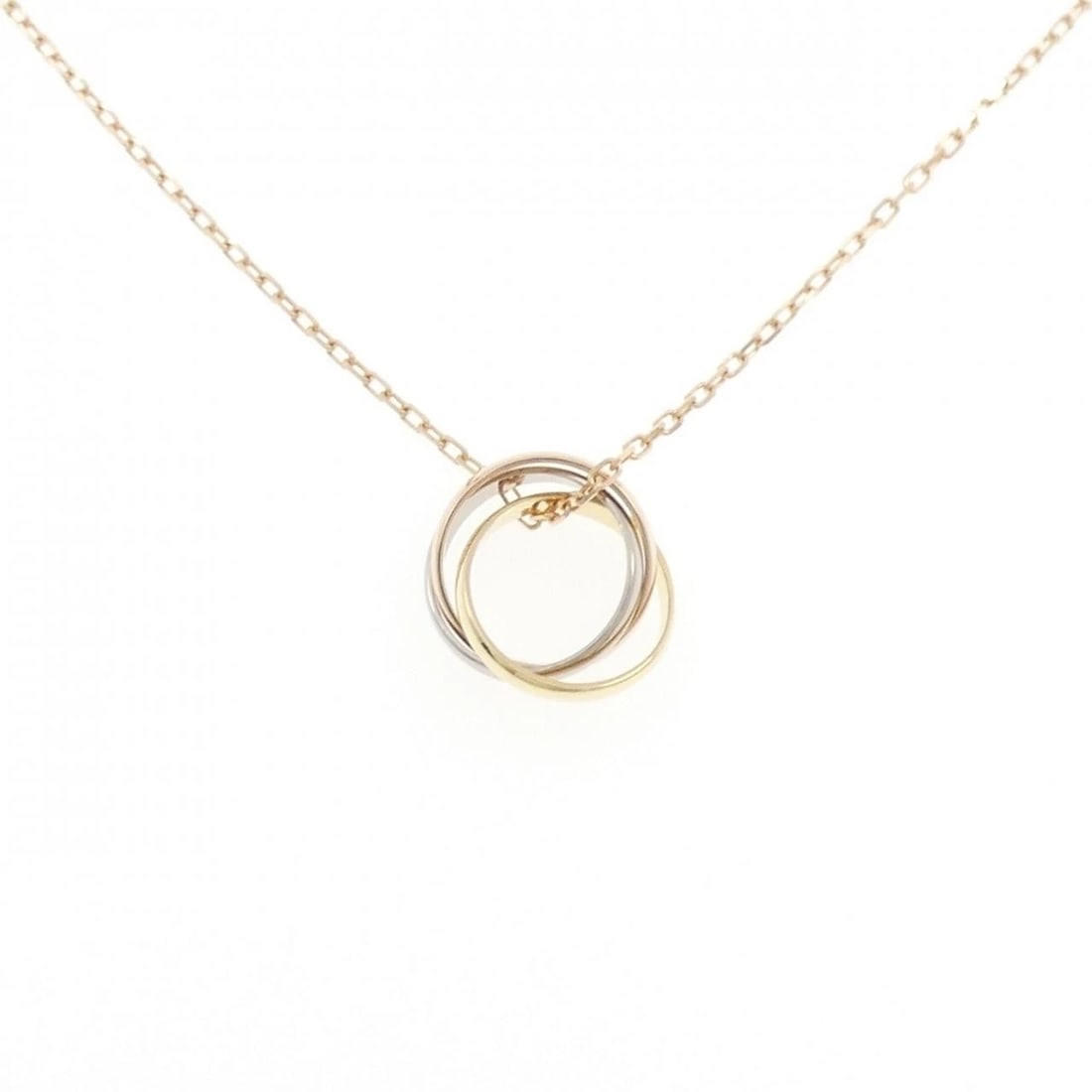 CARTIER TRINITY NECKLACE: Cartier Trinity Necklace Brand: CARTIER Type/Style: Cartier Necklace Material: 750 Yellow Gold/750 White Gold/750 Pink Gold, Color: YG,WG,PG Size: Length39?42cm Actual Size Pendant length approx. x wi